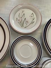 MaxSold Auction: Vintage Assorted Stoneware Dinnerware Set — Orbit, Mikasa, Sierra, Colorstone - Canton (Texas, USA) SELLER MANAGED Reseller Online Auction - VZ County Road 1311