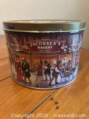 MaxSold Auction: Vintage Decorative Tin Trio with Illustrated Scenes - Canton (Texas, USA) SELLER MANAGED Reseller Online Auction - VZ County Road 1311