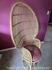 MaxSold Auction: Wicker Peacock Chair - Brampton (Ontario, Canada) SELLER MANAGED Downsizing Online Auction - Nevada Court