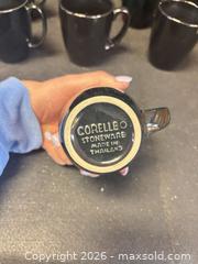 MaxSold Auction: Corelle Stoneware Mugs/Cups, Black Lot of 10 - Cobourg (Ontario, Canada) SELLER MANAGED Estate Sale Online Auction -  King Street East