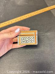 MaxSold Auction: Small Wooden Jewelry Box with Gold Tone Jewelry  - Cobourg (Ontario, Canada) SELLER MANAGED Estate Sale Online Auction -  King Street East