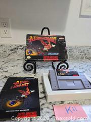MaxSold Auction: RARE!- LOT"K11"- 1993 COMPLETE SUPER NINTENDO- AERO-ACROBAT Video Game - Kingston (Ontario, Canada) SELLER MANAGED Downsizing Online Auction - Morenz Crescent