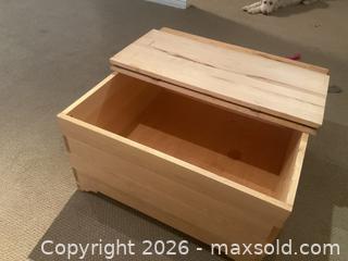 MaxSold Auction: Pine Storage Box - Surrey (British Columbia, Canada) SELLER MANAGED Downsizing Online Auction - 57 Avenue
