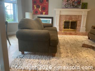 MaxSold Auction: Sofa matches both chairs in lots 1 & 2 - Surrey (British Columbia, Canada) SELLER MANAGED Downsizing Online Auction - 57 Avenue