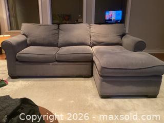 MaxSold Auction: Stylus Brand Couch with Chaise - Surrey (British Columbia, Canada) SELLER MANAGED Downsizing Online Auction - 57 Avenue
