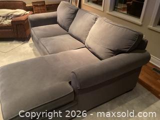 MaxSold Auction: Stylus Brand Couch with Chaise - Surrey (British Columbia, Canada) SELLER MANAGED Downsizing Online Auction - 57 Avenue
