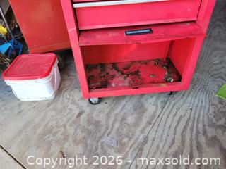 MaxSold Auction: Jobmate Rolling Tool Box Toolbox on Wheels 4 Drawer & compartment - East Zorra-Tavistock (Woodstock)(Ontario, Canada) SELLER MANAGED Downsizing Online Auction - Highway 59
