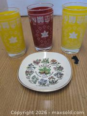 MaxSold Auction: Glasses and plate - Springwater (Ontario, Canada) SELLER MANAGED Downsizing Online Auction - Queen Street West