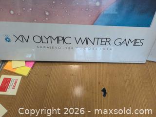 MaxSold Auction: Olympic poster  - Springwater (Ontario, Canada) SELLER MANAGED Downsizing Online Auction - Queen Street West