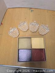 MaxSold Auction: Set of 4 glass apple dishes  - Springwater (Ontario, Canada) SELLER MANAGED Downsizing Online Auction - Queen Street West