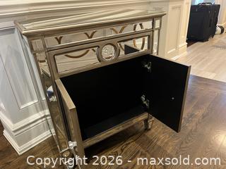MaxSold Auction: Mirrored Accent Cabinet (1 of 2) - Toronto (Ontario, Canada) SELLER MANAGED Downsizing Online Auction - Rose Park Drive