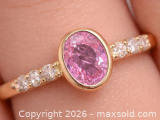 MaxSold Auction: 10K(1.3g)PinkSapphire(0.5ct)&LabDia 0.06 - Toronto (Ontario, Canada) PARTNER MANAGED Downsizing Online Auction - Yonge Street