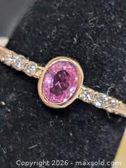 MaxSold Auction: 10K(1.3g)PinkSapphire(0.5ct)&LabDia 0.06 - Toronto (Ontario, Canada) PARTNER MANAGED Downsizing Online Auction - Yonge Street