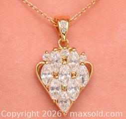 MaxSold Auction: Silver(2.96g)CZ Pendant  - Toronto (Ontario, Canada) PARTNER MANAGED Downsizing Online Auction - Yonge Street