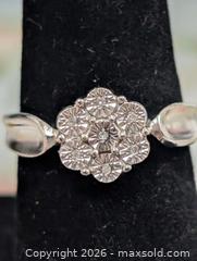 MaxSold Auction: Silver(3.5g) Diamond Ring,size 7  - Toronto (Ontario, Canada) PARTNER MANAGED Downsizing Online Auction - Yonge Street