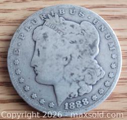 MaxSold Auction: 1888 Morgan silver dollar - Gloucester (Massachusetts, USA) SELLER MANAGED Downsizing Online Auction - Kondelin Road