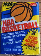 MaxSold Auction: One 1988 Fleer NBA Basketball wax pack - Gloucester (Massachusetts, USA) SELLER MANAGED Downsizing Online Auction - Kondelin Road