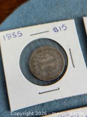 MaxSold Auction: 1800s–1920 World Silver Coin Lot France Belgium UK 1 Franc 20 Centimes 3 Pence Sixpence - Hamilton (Ontario, Canada) SELLER MANAGED Estate Sale Online Auction - Gertrude Street