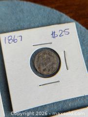 MaxSold Auction: 1800s–1920 World Silver Coin Lot France Belgium UK 1 Franc 20 Centimes 3 Pence Sixpence - Hamilton (Ontario, Canada) SELLER MANAGED Estate Sale Online Auction - Gertrude Street