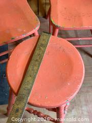 MaxSold Auction: Antique Painted Spindle Back Chairs + Stool - Hamilton (Ontario, Canada) SELLER MANAGED Estate Sale Online Auction - Gertrude Street