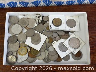 MaxSold Auction: Box of World Coins - Hamilton (Ontario, Canada) SELLER MANAGED Estate Sale Online Auction - Gertrude Street