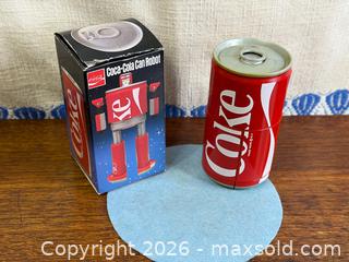 MaxSold Auction: Coca-Cola Can Robot Transformer Toy Action Figure with Original Box - Hamilton (Ontario, Canada) SELLER MANAGED Estate Sale Online Auction - Gertrude Street