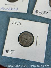 MaxSold Auction: Newfoundland Silver 10 Cents Lot (1904, 1941, 1943) George V/VI Canada Maritime Coins - Hamilton (Ontario, Canada) SELLER MANAGED Estate Sale Online Auction - Gertrude Street