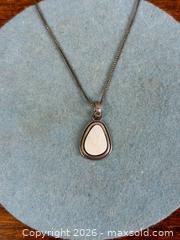 MaxSold Auction: Sterling White Opal Pendant Necklace - Hamilton (Ontario, Canada) SELLER MANAGED Estate Sale Online Auction - Gertrude Street