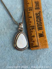 MaxSold Auction: Sterling White Opal Pendant Necklace - Hamilton (Ontario, Canada) SELLER MANAGED Estate Sale Online Auction - Gertrude Street