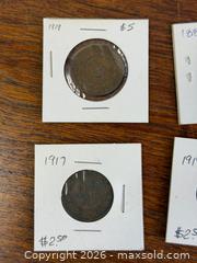 MaxSold Auction: Vintage Canadian & Newfoundland Penny Lot (1889–) Large Cents, 1919 Newfoundland, 1927 Medal - Hamilton (Ontario, Canada) SELLER MANAGED Estate Sale Online Auction - Gertrude Street