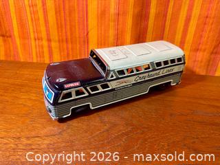 MaxSold Auction: Vintage Greyhound Lines Scenicruiser Express M-732 Tin Friction Toy - Hamilton (Ontario, Canada) SELLER MANAGED Estate Sale Online Auction - Gertrude Street