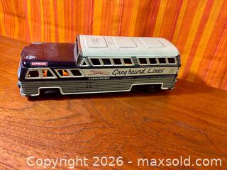 MaxSold Auction: Vintage Greyhound Lines Scenicruiser Express M-732 Tin Friction Toy - Hamilton (Ontario, Canada) SELLER MANAGED Estate Sale Online Auction - Gertrude Street