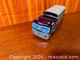 MaxSold Auction: Vintage Greyhound Lines Scenicruiser Express M-732 Tin Friction Toy - Hamilton (Ontario, Canada) SELLER MANAGED Estate Sale Online Auction - Gertrude Street