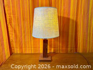 MaxSold Auction: Vintage MCM Teak Table Lamp - Hamilton (Ontario, Canada) SELLER MANAGED Estate Sale Online Auction - Gertrude Street