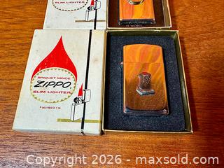 MaxSold Auction: Vintage Zippo Advertising Lighters Like New in Boxes - Hamilton (Ontario, Canada) SELLER MANAGED Estate Sale Online Auction - Gertrude Street