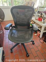 MaxSold Auction: Herman Miller Mirra Office Chair — Black Mesh, Adjustable - Atlanta (Georgia, USA) PARTNER MANAGED Estate Sale Online Auction - Oakdale Road Ne