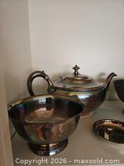 MaxSold Auction: Victorian Ornate Silver Plated Tea & Serving Set with Candlesticks - Atlanta (Georgia, USA) PARTNER MANAGED Estate Sale Online Auction - Oakdale Road Ne