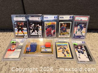 MaxSold Auction: Graded Hockey & Basketball Trading Card Lot (Approx. 10–12 pcs) - Cambridge (Ontario, Canada) SELLER MANAGED Downsizing Online Auction - Newport Drive