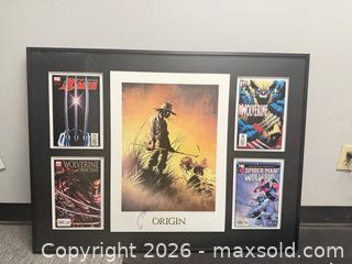 MaxSold Auction: Signed Joe Quesada Framed Comic Art Print — Wolverine & Spider?Man - Cambridge (Ontario, Canada) SELLER MANAGED Downsizing Online Auction - Newport Drive