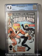 MaxSold Auction: Spectacular Spider-Man #116 — Marvel Comics (July 1986) - Cambridge (Ontario, Canada) SELLER MANAGED Downsizing Online Auction - Newport Drive