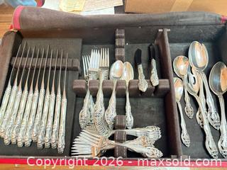 MaxSold Auction: Gorham Sterling Silver Flatware Set, La Scala Pattern, 72 Pieces - Hilton Head Island (South Carolina, USA) PARTNER MANAGED Estate Sale Online Auction - Kingston Dunes Road