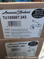 MaxSold Auction: American Standard TU105507.243 Matte Black Shower Trim Kit - Newboro (Ontario, Canada) SELLER MANAGED Downsizing Online Auction - New Street