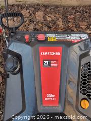 MaxSold Auction: Craftsman 21 inch Single-Stage Snow Blower, 208 cc, Electric Start - Newboro (Ontario, Canada) SELLER MANAGED Downsizing Online Auction - New Street