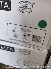 MaxSold Auction: Delta T17251-WE Shower Trim Kit Polished Chrome Lot of 4 - Newboro (Ontario, Canada) SELLER MANAGED Downsizing Online Auction - New Street