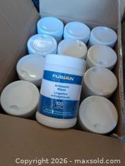 MaxSold Auction: Fusion Antiseptic Wipes 100 Wipes per Container, Lot of 12 - Newboro (Ontario, Canada) SELLER MANAGED Downsizing Online Auction - New Street