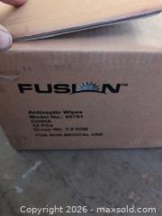 MaxSold Auction: Fusion Antiseptic Wipes 100 Wipes per Container, Lot of 12 - Newboro (Ontario, Canada) SELLER MANAGED Downsizing Online Auction - New Street