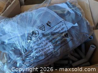 MaxSold Auction: Gray Playpen / Play Fence – Plastic Frame & Mesh Sides - Newboro (Ontario, Canada) SELLER MANAGED Downsizing Online Auction - New Street