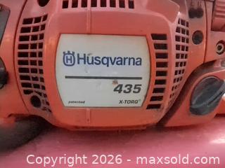 MaxSold Auction: Husqvarna 435 Gas 2-Stroke Chainsaw, 16 in Bar - Newboro (Ontario, Canada) SELLER MANAGED Downsizing Online Auction - New Street