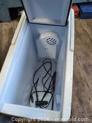 MaxSold Auction: Koolatron P20 Compact Portable Thermoelectric Cooler (White) - Newboro (Ontario, Canada) SELLER MANAGED Downsizing Online Auction - New Street