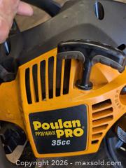 MaxSold Auction: Poulan Pro PP3516AVX 35cc 16 in Gas 2-Stroke Chainsaw - Newboro (Ontario, Canada) SELLER MANAGED Downsizing Online Auction - New Street